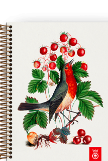 Caderno Fauna & Flora Morango