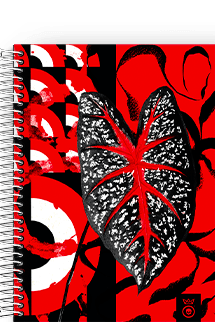 Caderno DarkSide Caladium Fiesta