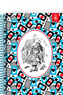 Caderno Alice Cartas Voadoras