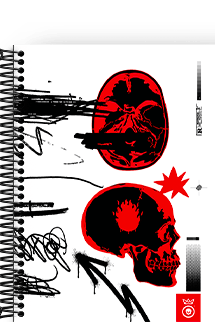 Caderno DarkSide DarkSkull