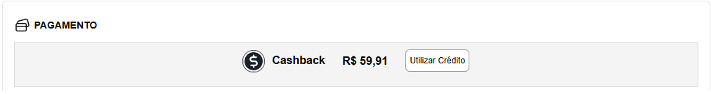 Cashback no Checkout